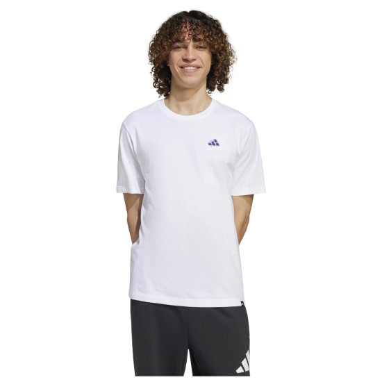 Adidas Ανδρική κοντομάνικη μπλούζα Lounge Mini Embroidery Graphic Tee